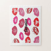 Puzzle Kissing Red lips (Vertical)