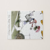 Puzzle kit blanc rouge de droite du football (Horizontal)