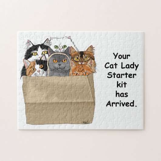 Puzzle Kit d'entrée Lady Cat (Horizontal)