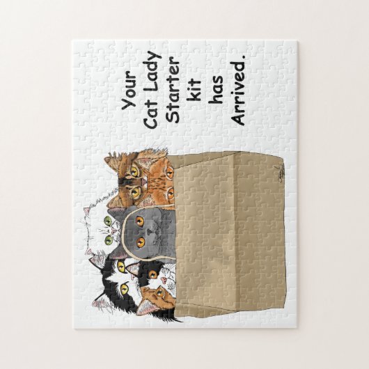 Puzzle Kit d'entrée Lady Cat (Vertical)