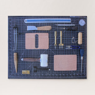 Puzzle Kit d'outils de travail en cuir - 16x20 - 520 pcs.