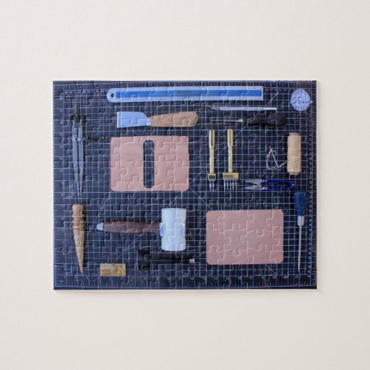 Puzzle Kit d'outils pour travailleurs en cuir - 8x10 - 11 (Horizontal)