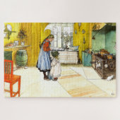 Puzzle Kitchen Carl Larsson Vintage Swedish Fine Art (Horizontal)