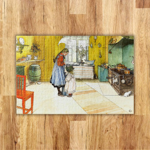 Puzzle Kitchen Carl Larsson Vintage Swedish Fine Art