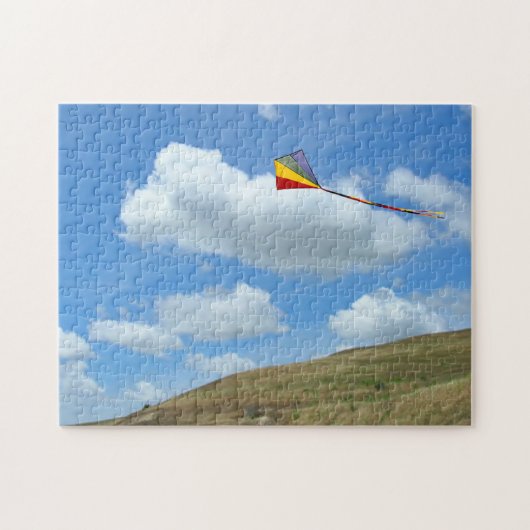 Puzzle - Kite Flying Over Hill Legpuzzel (Horizontaal)