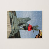 Puzzle Kitsune キ ツ ネ (Fox) avec clé dans la bouche (Horizontal)