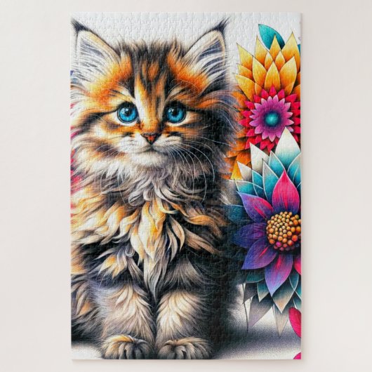 Puzzle Kitten Art (Vertical)