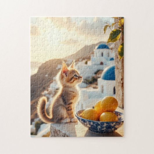 Puzzle kitten in Italy (Vertical)