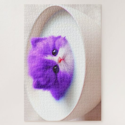 Puzzle Kitten pourpre (Vertical)