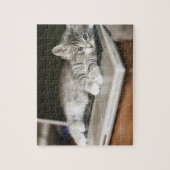 Puzzle Kitten reposant sur ordinateur portable (Vertical)