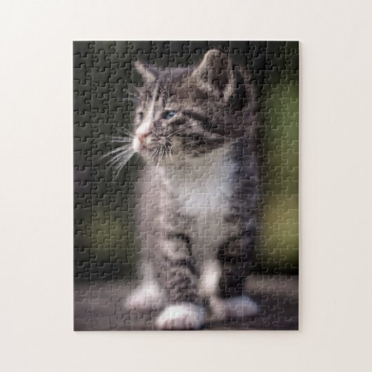Puzzle Kitten Standing Tall (Vertical)