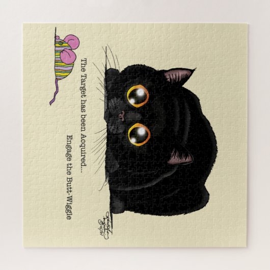 Puzzle Kitty Butt-Wiggle (Horizontal)