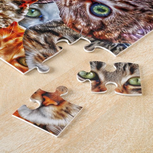 Puzzle Kitty Cat Collage (Côté)