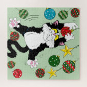 Puzzle Kitty Chat Hang in There! ! (Horizontal)