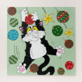 Puzzle Kitty Chat Hang in There! ! (Vertical)