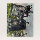 Puzzle Kitty dans le parc (Vertical)