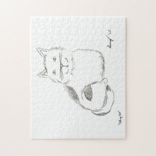 Puzzle Kitty Sketch (Vertical)