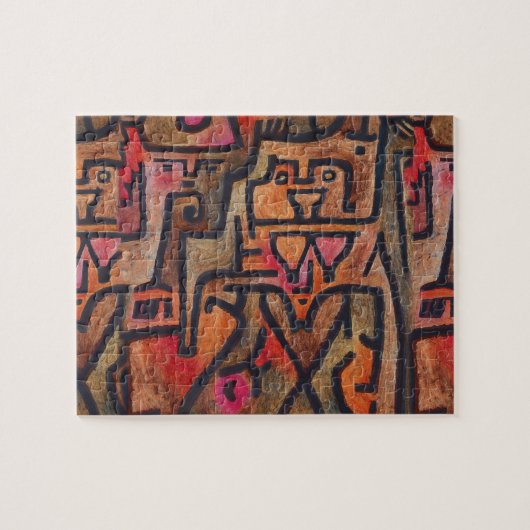 Puzzle Klee Expressionniste Forêt Abstraite Art Moderne (Horizontal)
