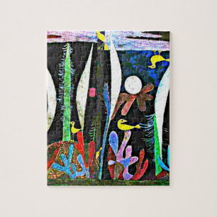 Puzzle Klee - Paysage aux oiseaux jaunes