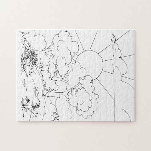 Puzzle - Kleur uw dageraad Legpuzzel (Horizontaal)