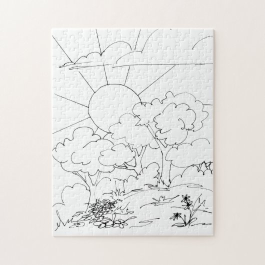 Puzzle - Kleur uw dageraad Legpuzzel (Verticaal)