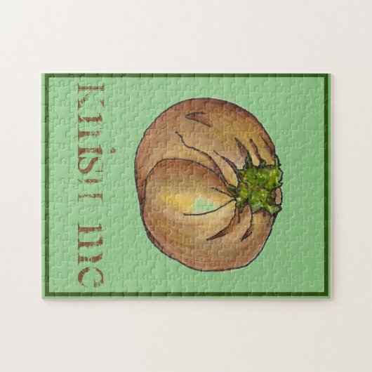 Puzzle Knish (Kiss) Me NYC Juif Deli Spinach Knish (Horizontal)