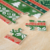 Puzzle knitted ugly sweater de Christmas (Côté)