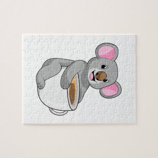 Puzzle Koala avec Coffee Cup (Horizontal)