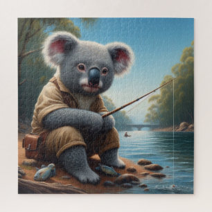 Puzzle Koala Fishing