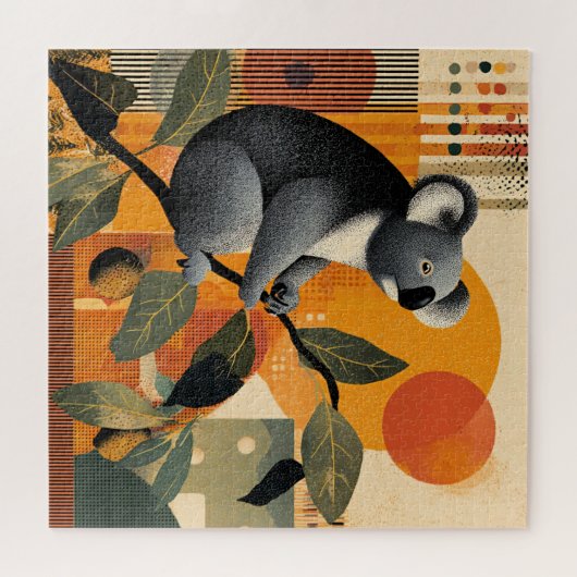 Puzzle Koala Sitting in a Tree (Horizontal)