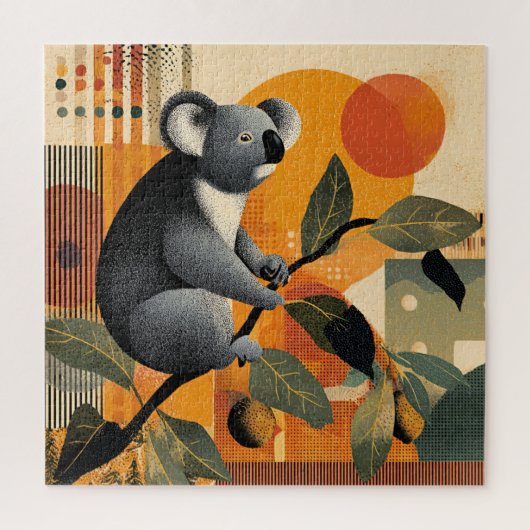 Puzzle Koala Sitting in a Tree (Vertical)