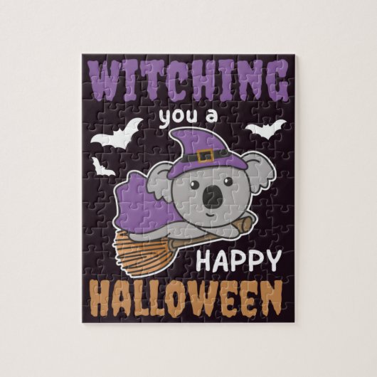 Puzzle Koala Witch Vous Sortie Un Joyeux Jigsaw D'Hallowe (Vertical)