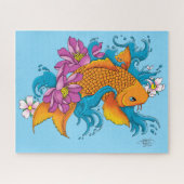 Puzzle Koi et fleurs (Horizontal)