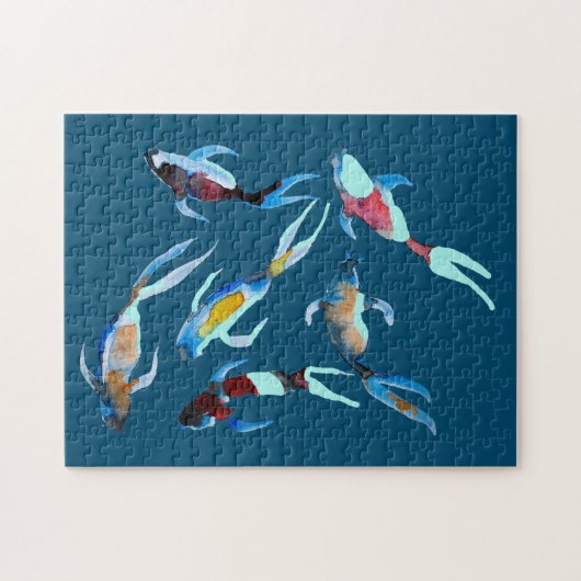 Puzzle Koi Fish aquarelle (Horizontal)