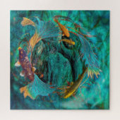 Puzzle Koi Fish NAGER EN PAIX (Horizontal)