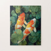 Puzzle Koi Fish Pond Lily Pads (Vertical)