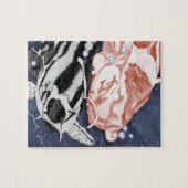 Puzzle Koi (rouge et noir) (Horizontal)