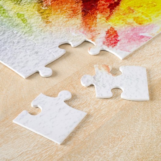 Puzzle Koi Watercolor poisson fine art (Côté)