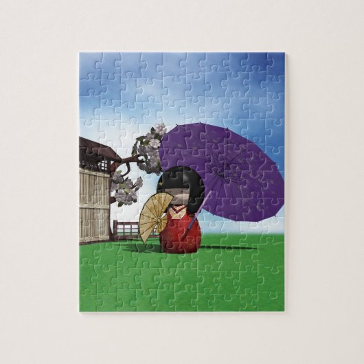 Puzzle Kokeshi Doll (Vertical)