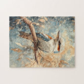 Puzzle Kookaburra dans une aquarelle d'arbre (Horizontal)