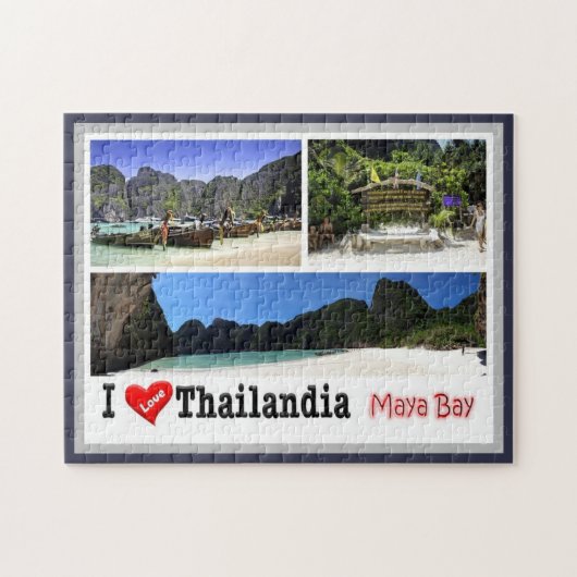 Puzzle Krabi - Maya Bay - Thaïlande - I Love - (Horizontal)