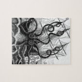 Puzzle Kraken/poulpe Eatting un bateau de pirate, (Horizontal)