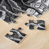 Puzzle Kraken/poulpe Eatting un bateau de pirate, (Côté)