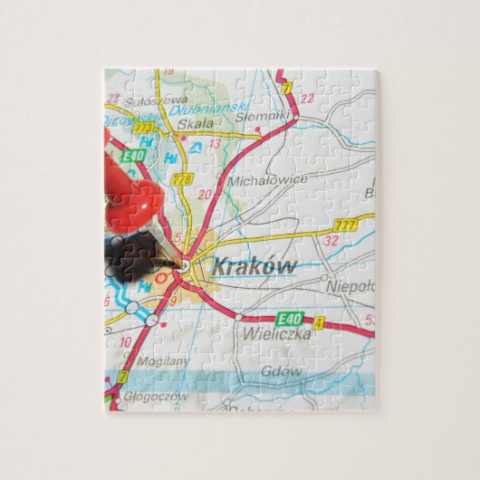 Puzzle Kraków, Cracovie, Cracovie en Pologne (Vertical)