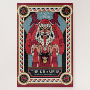 Puzzle Krampus Vintage rétro & Ancien, Noël sombre