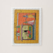 Puzzle Krishna arrivant à la maison de Radha, (Vertical)