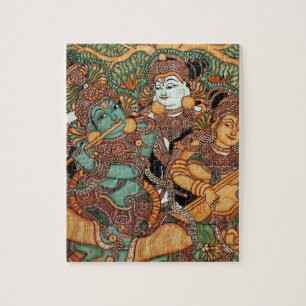 PUZZLE KRISHNA JOUANT LA CANNELURE