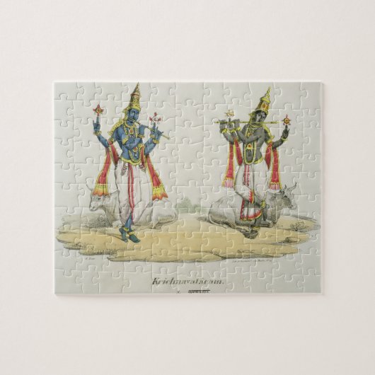 Puzzle Krishna Venugopala, gravé par de Marlet et du B (Horizontal)
