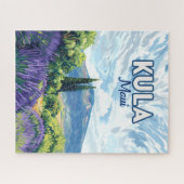 Puzzle Kula Maui Haleakala Hawaii Lavender Retro (Horizontal)