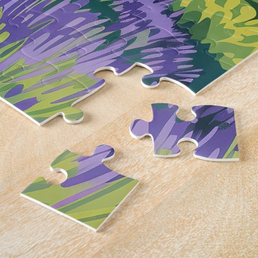 Puzzle Kula Maui Haleakala Hawaii Lavender Retro (Côté)